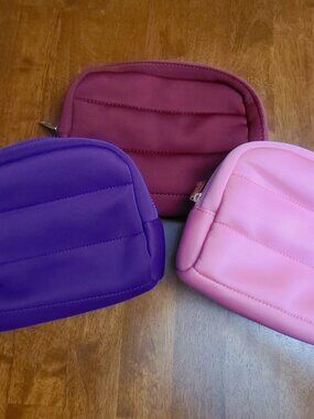 Sephora ~ Set of 3 Zippered Cosmetic Bags ~ * Excellent Condition